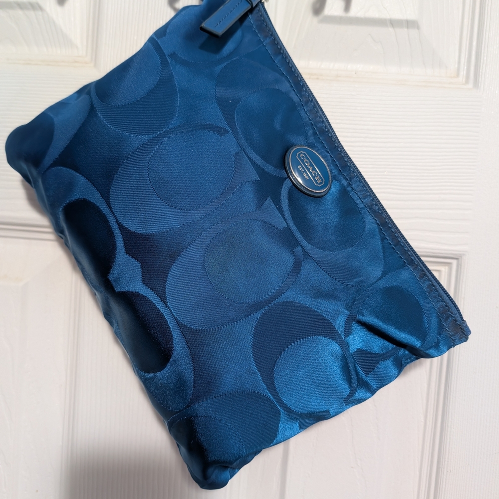 Coach Midnight Blue Wristlet